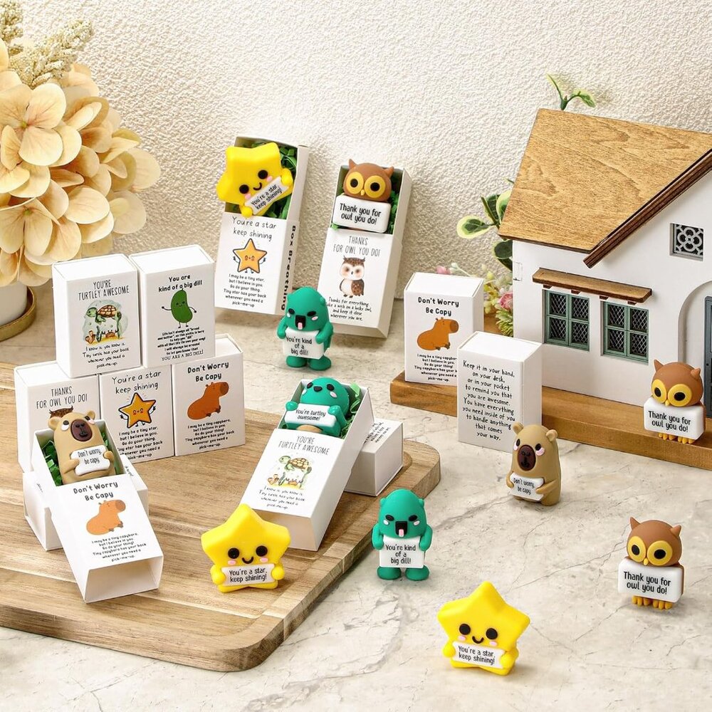 100 Set Bulk Valentines Day Gifts for Coworkers Employee Small Funny Desk Pets C - Picture 2 of 7